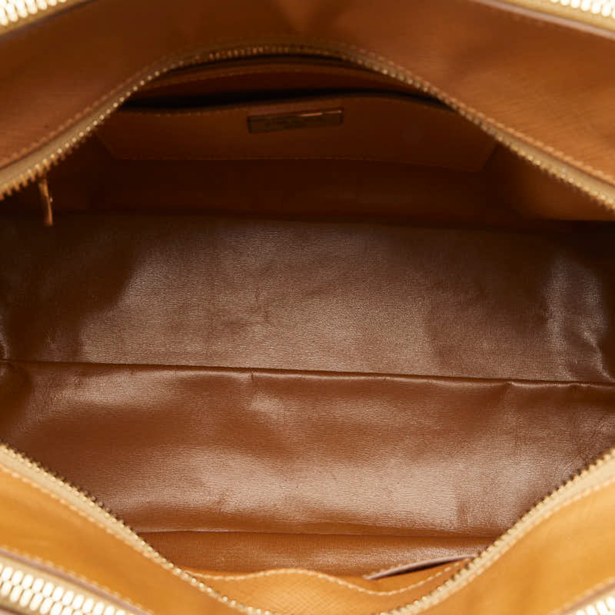 PRADA Handbag Brown Leather Women's