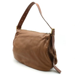 BOTTEGA VENETA Bottega Veneta Intrecciato Shoulder Bag Leather Brown 161365