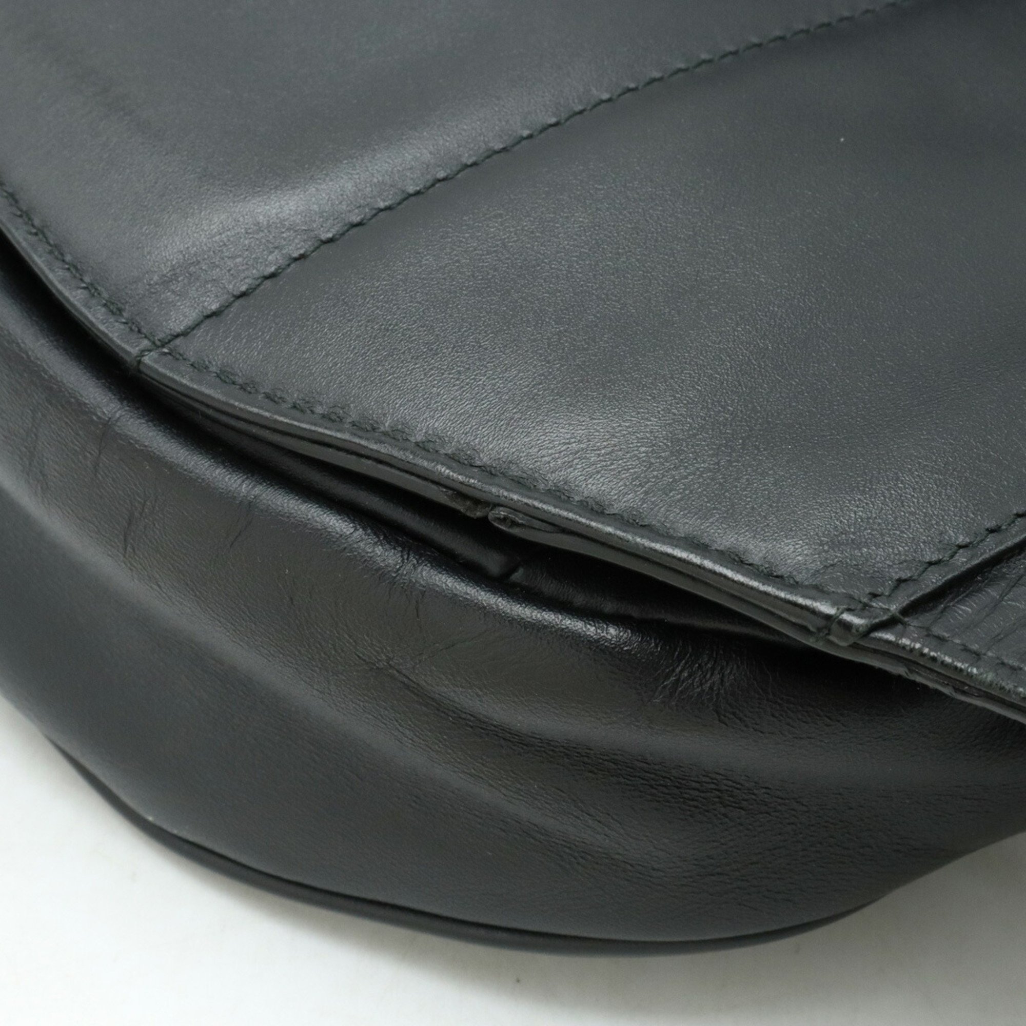 BOTTEGA VENETA Bottega Veneta Intrecciato Body Bag Waist Pouch Leather Black 520452