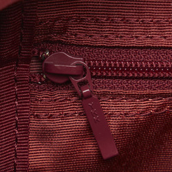 Burberry Nova Check Handbag Beige Red Canvas Leather Women's BURBERRY