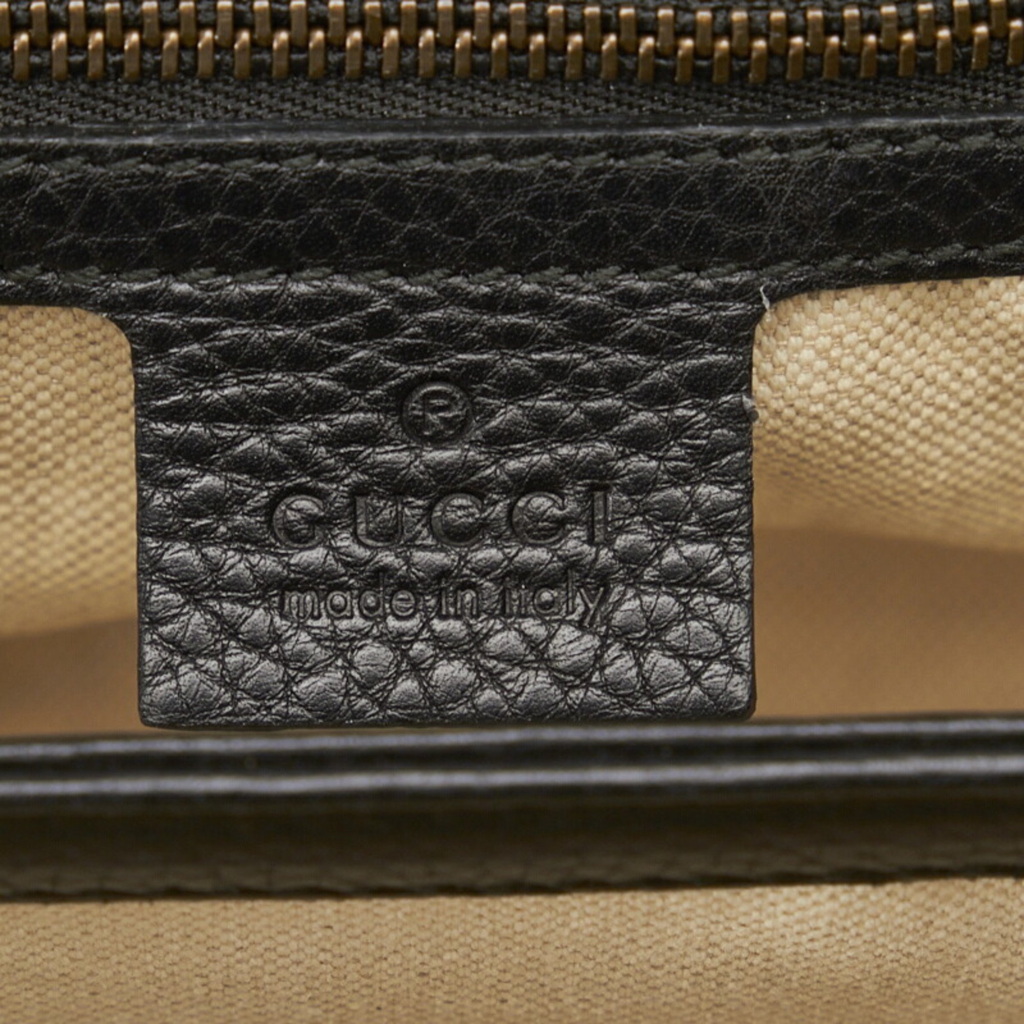 Gucci GG Marmont Shoulder Bag 401173 Black Leather Women's GUCCI