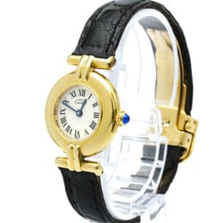 CARTIER Must Colisee Vermeil Gold Plated Ladies Watch 590002