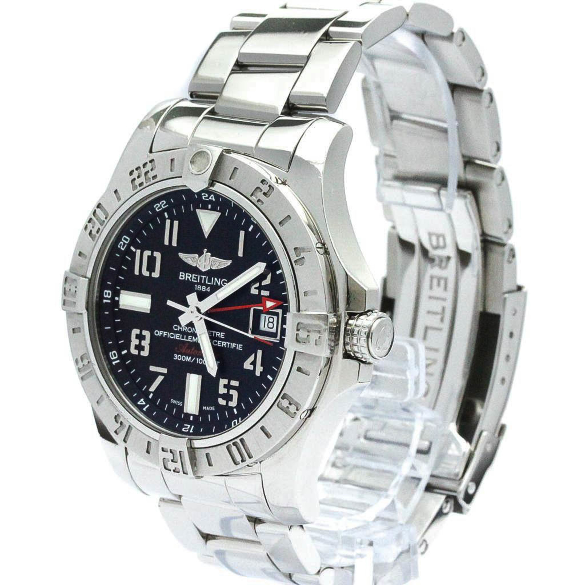Polished BREITLING Avenger ll Chronograph Automatic Mens Watch A32390 BF571670