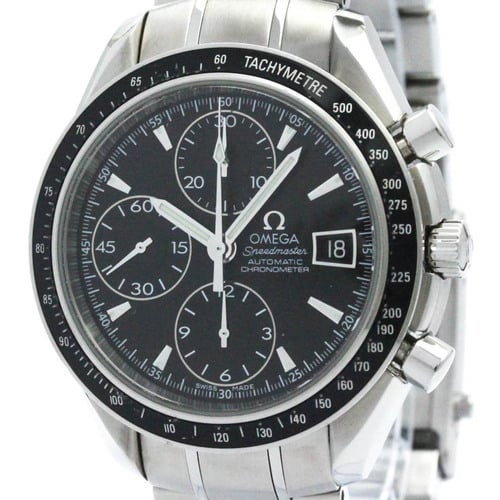 Polished OMEGA Speedmaster Date Steel Automatic Mens Watch 3210.50 BF571668
