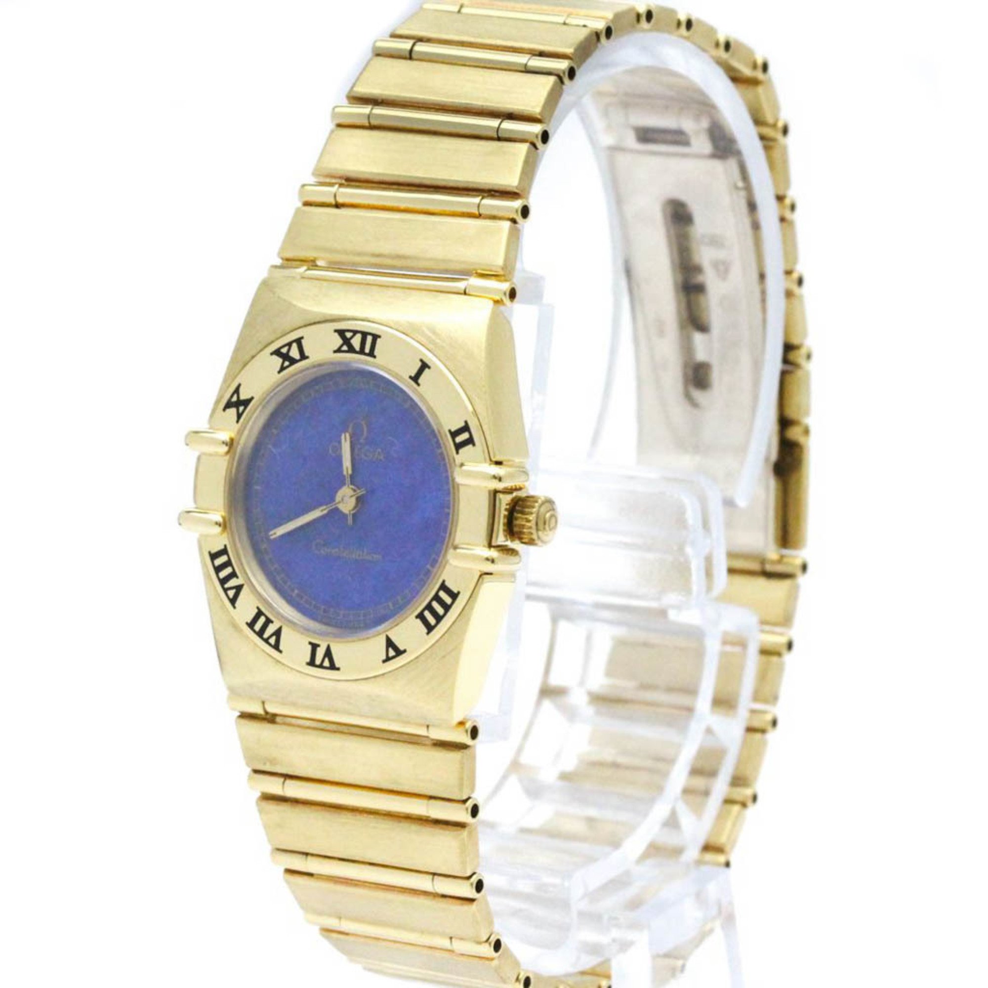 OMEGA Constellation Lapis Lazuli 18K Gold Quartz Ladies Watch 895.1081 BF570434