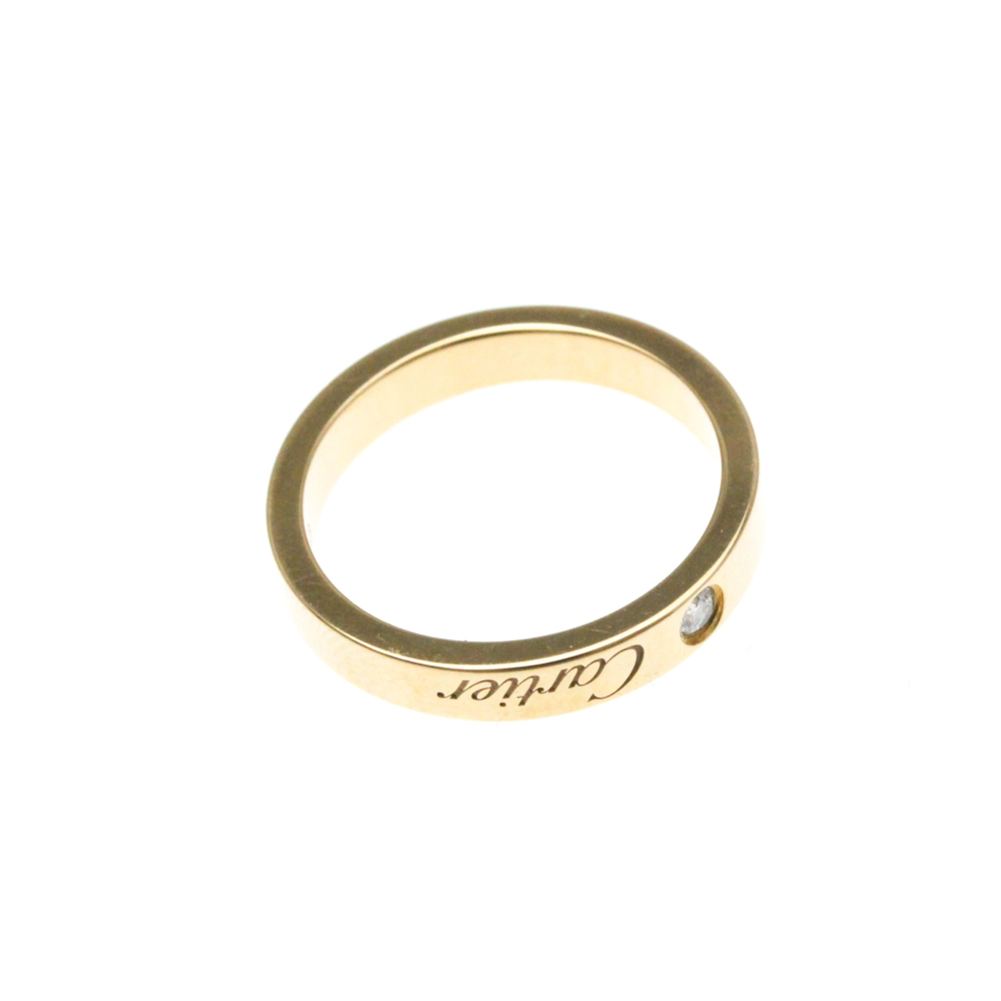 Cartier Engraved Ring Pink Gold (18K) Fashion Diamond Band Ring Pink Gold