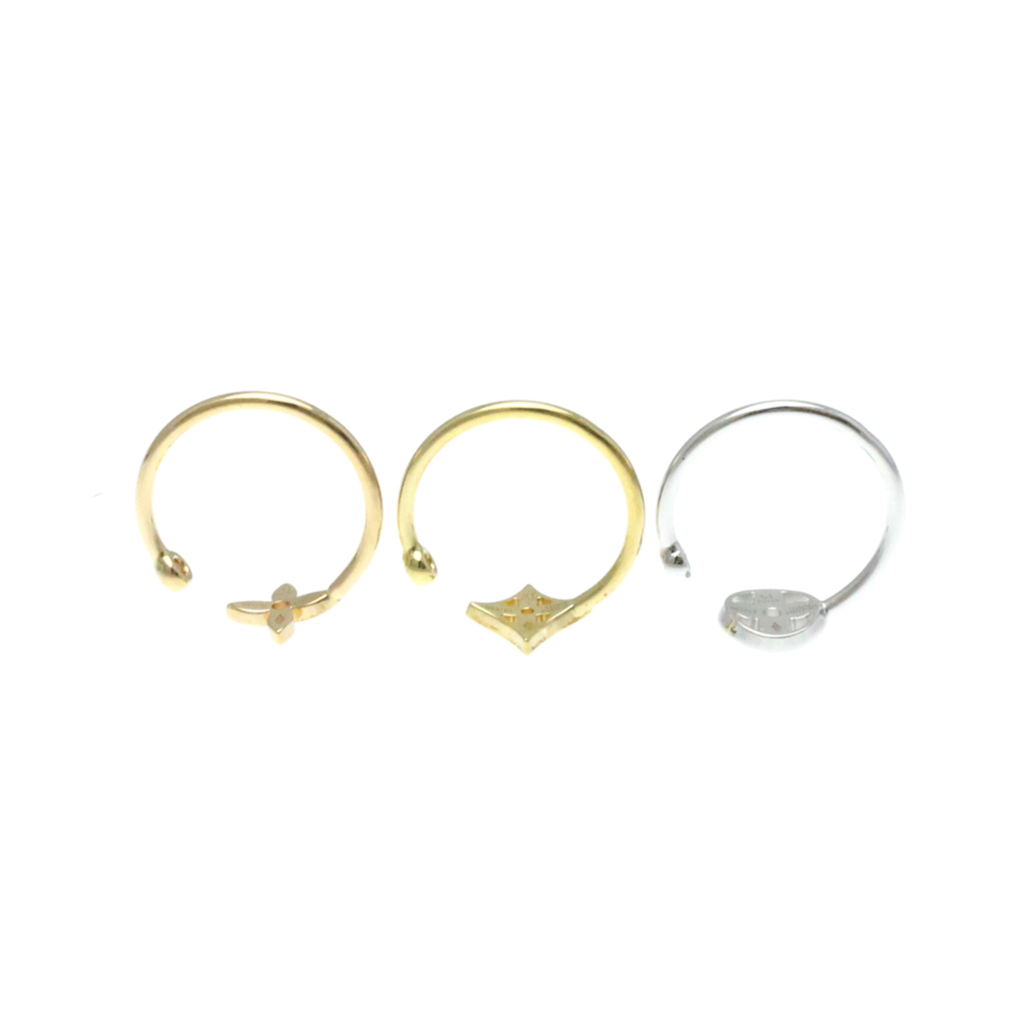 Louis Vuitton Berg Monogram Idylle Ring Q9F15G Pink Gold (18K),White Gold (18K),Yellow Gold (18K) Fashion Diamond Band Ring Gold