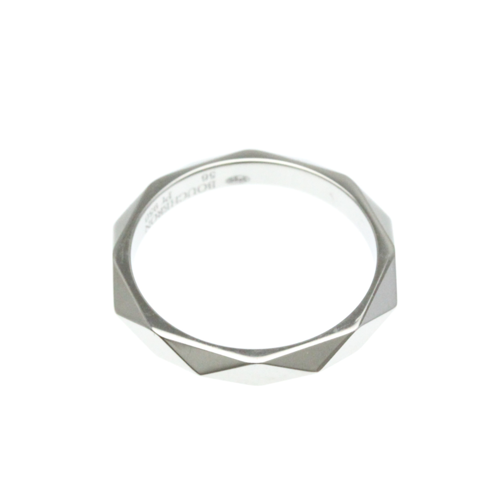 Boucheron Facette Ring Medium Ring Platinum Fashion No Stone Band Ring Silver