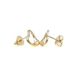 Tiffany Open Heart No Stone Pink Gold (18K) Stud Earrings Pink Gold