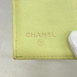 Chanel Key Case Caviar Skin Light Green Women's