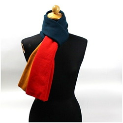 Christian Dior wool scarf green x red orange 154 25 cm CHRISTIAN DIOR men's