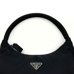 Prada pouch bag black nylon women's triangle PRADA