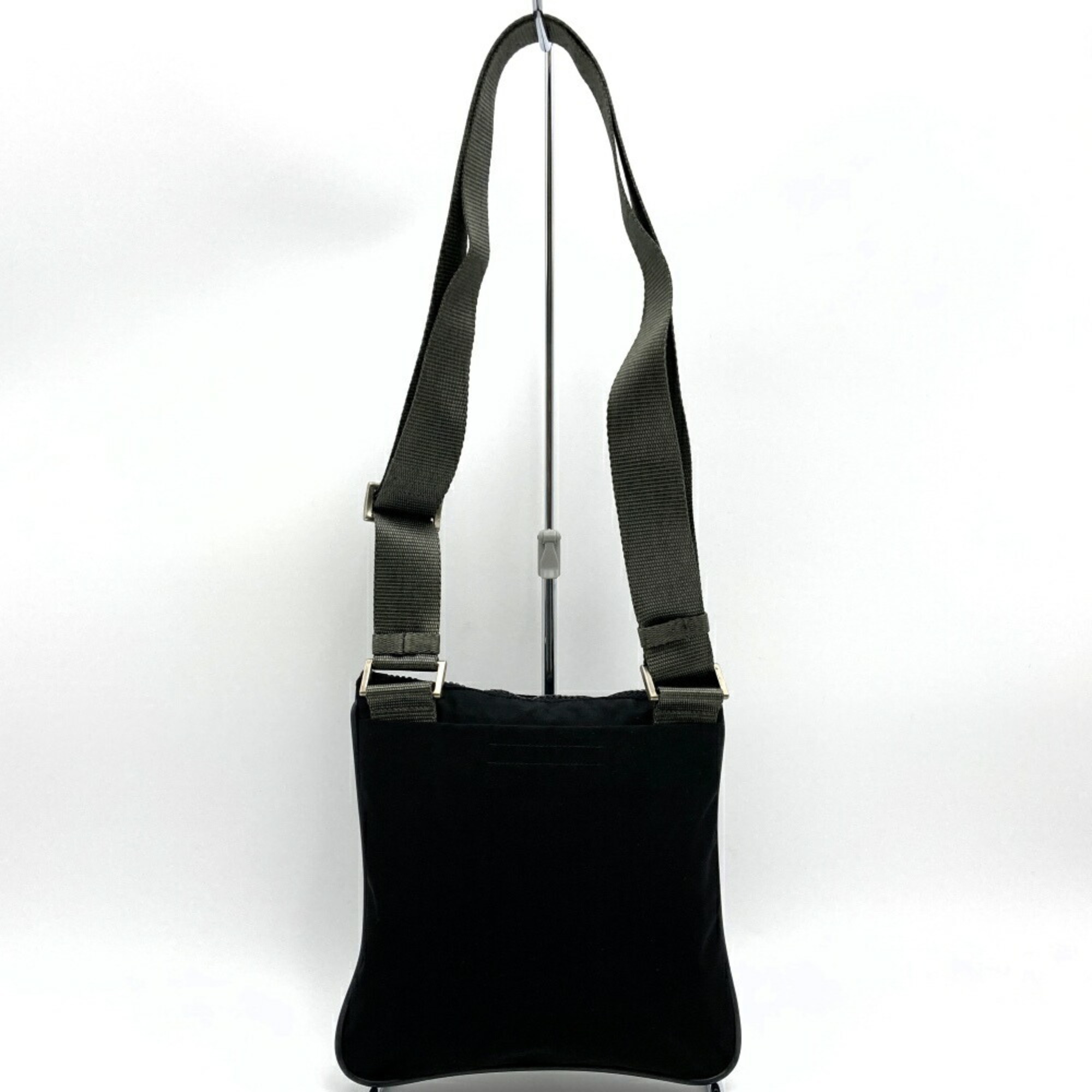 Pradasports Prada Sports Shoulder Bag Sacoche Pochette Black Nylon Women's PRADA SPORTS