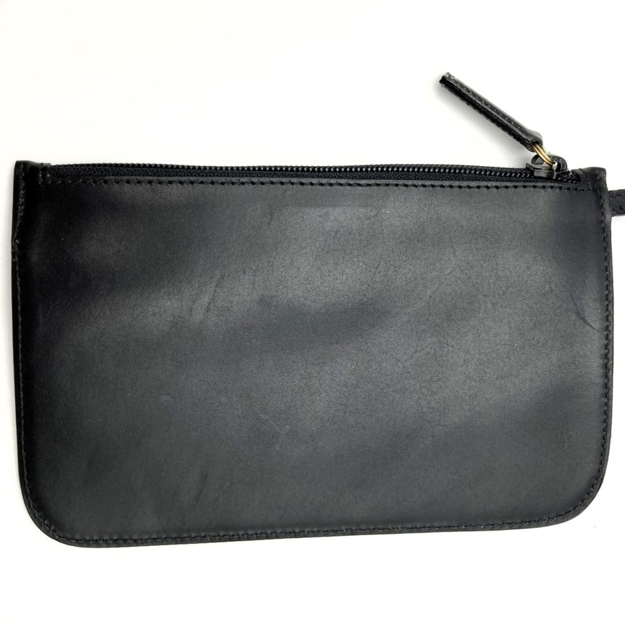 Gucci Bamboo Shoulder Bag Handbag Black Leather 0011553 GUCCI