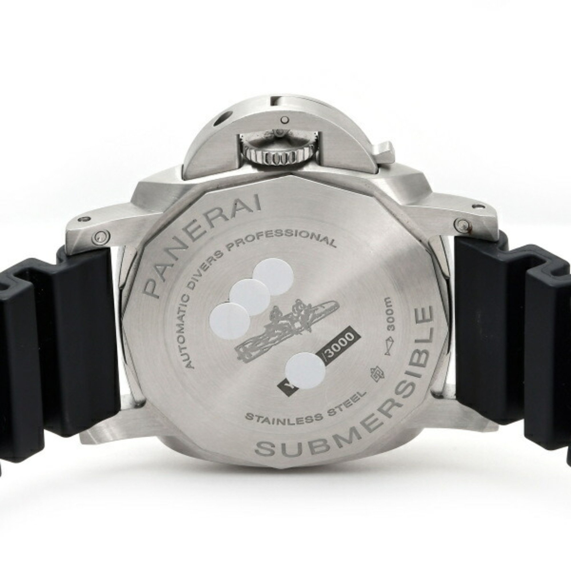 Panerai PANERAI Submersible PAM02683 Black Dial Watch Men's