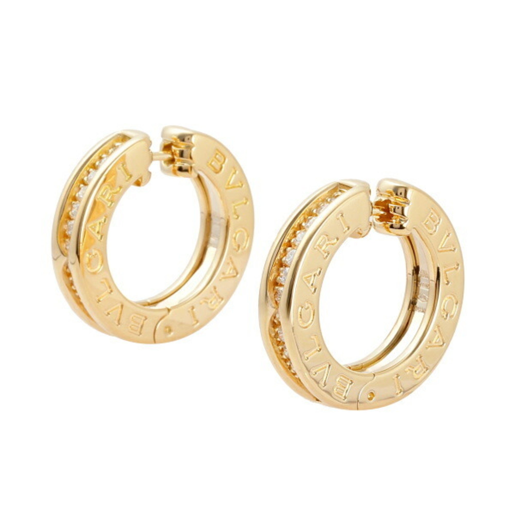Bvlgari Bulgari B.Zero1 Diamond K18YG Yellow Gold Earrings
