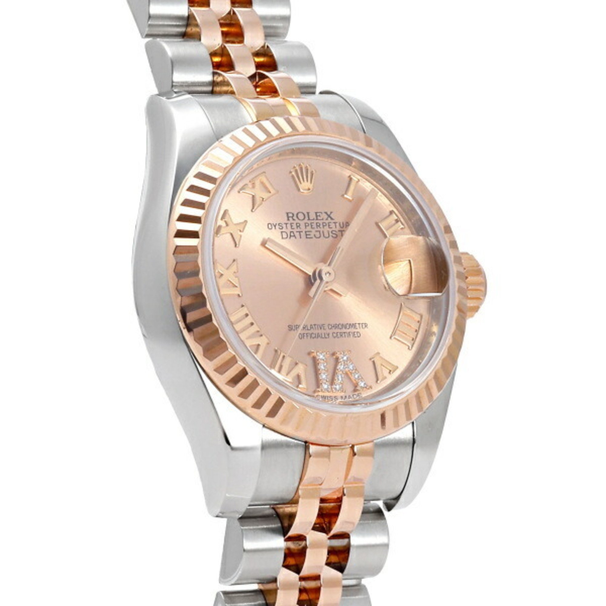 Rolex ROLEX Datejust 26 179171 Champagne (IX Diamond) Dial Wristwatch for Women
