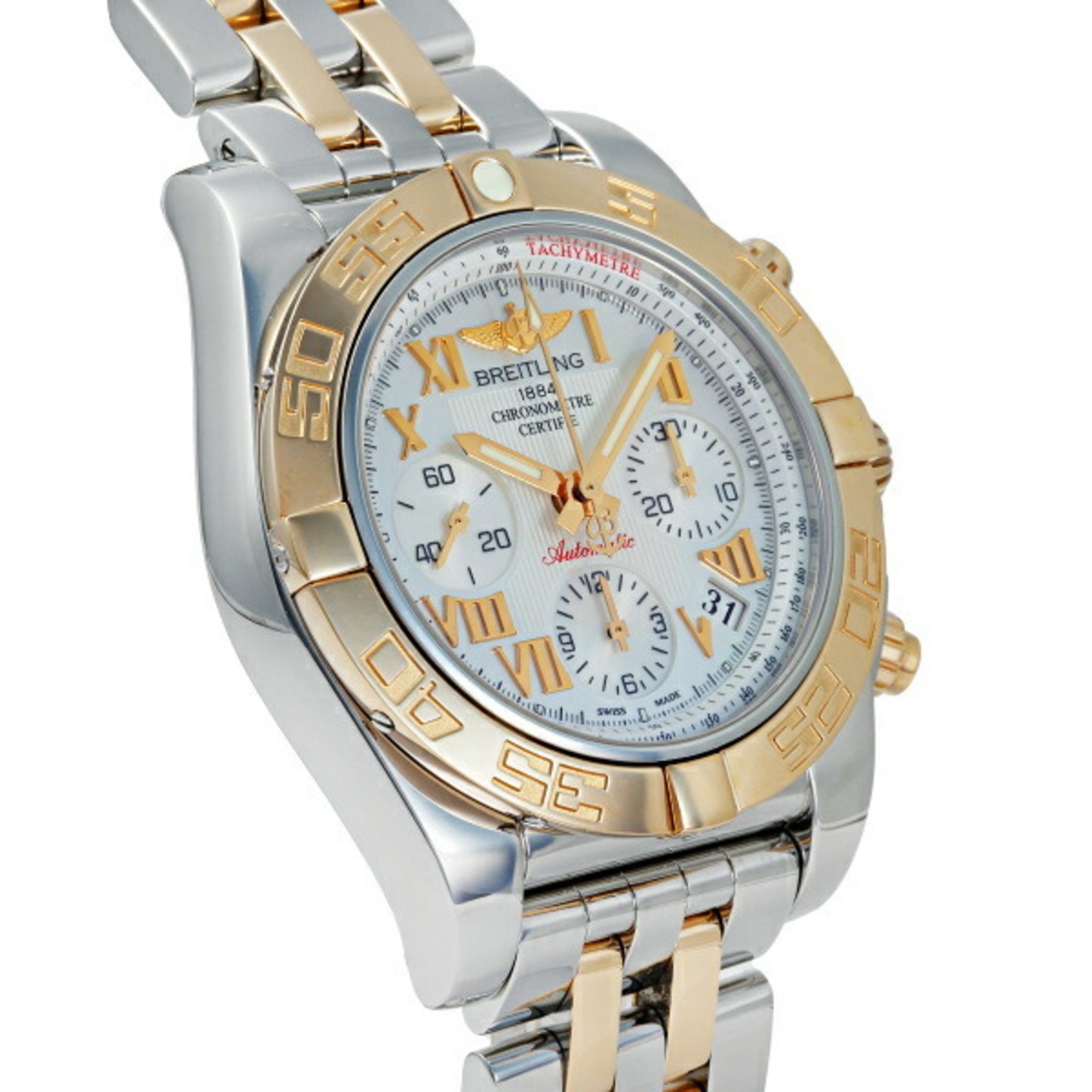 BREITLING Chronomat 41 CB014012 A748-378C White Dial Men's Watch