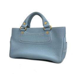 Celine handbag boogie bag leather light blue ladies