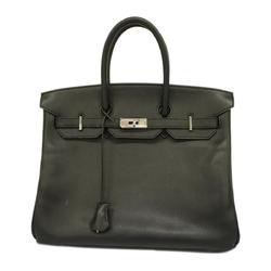 Hermes handbag Birkin 35 □K stamped Veau Epsom black ladies