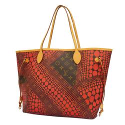 Louis Vuitton Tote Bag Monogram Town Neverfull MM M40686 Brown Red Women's