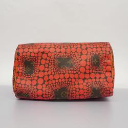 Louis Vuitton Handbag Monogram Town Speedy 30 M40693 Red Brown Ladies
