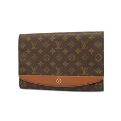 Louis Vuitton Clutch Bag Monogram Bordeaux 24 M51798 Brown Women's
