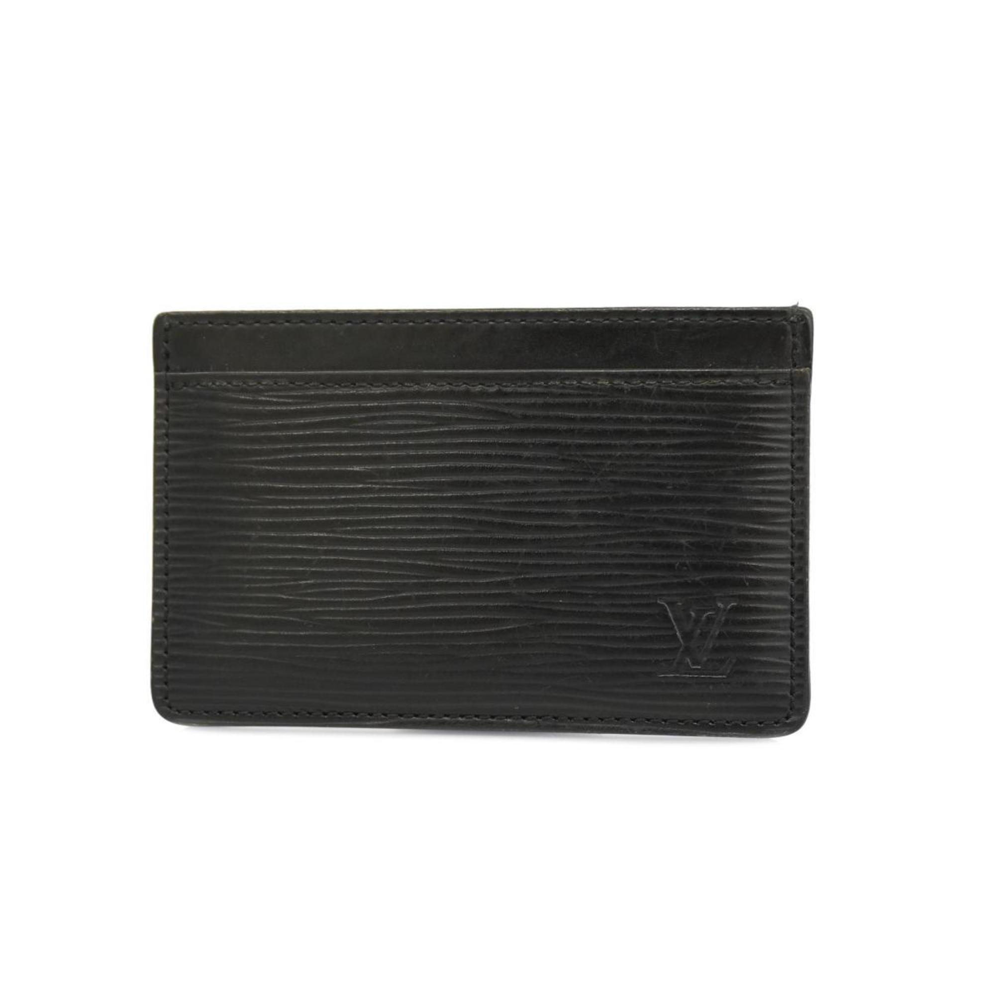 Louis Vuitton Business Card Holder/Card Case Epi Porte Carte Sample M63512 Noir Men's