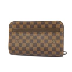 Louis Vuitton Clutch Bag Damier Saint N51993 Ebene Men's