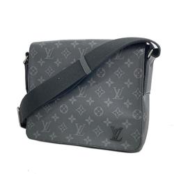 Louis Vuitton Shoulder Bag Monogram Eclipse District PM NM M44000 Black Grey Men's