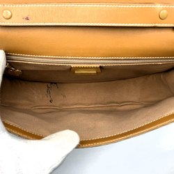 GUCCI 004 112 0363 Shoulder Bag Pochette Micro GG Supreme Canvas Leather Beige Camel Women's
