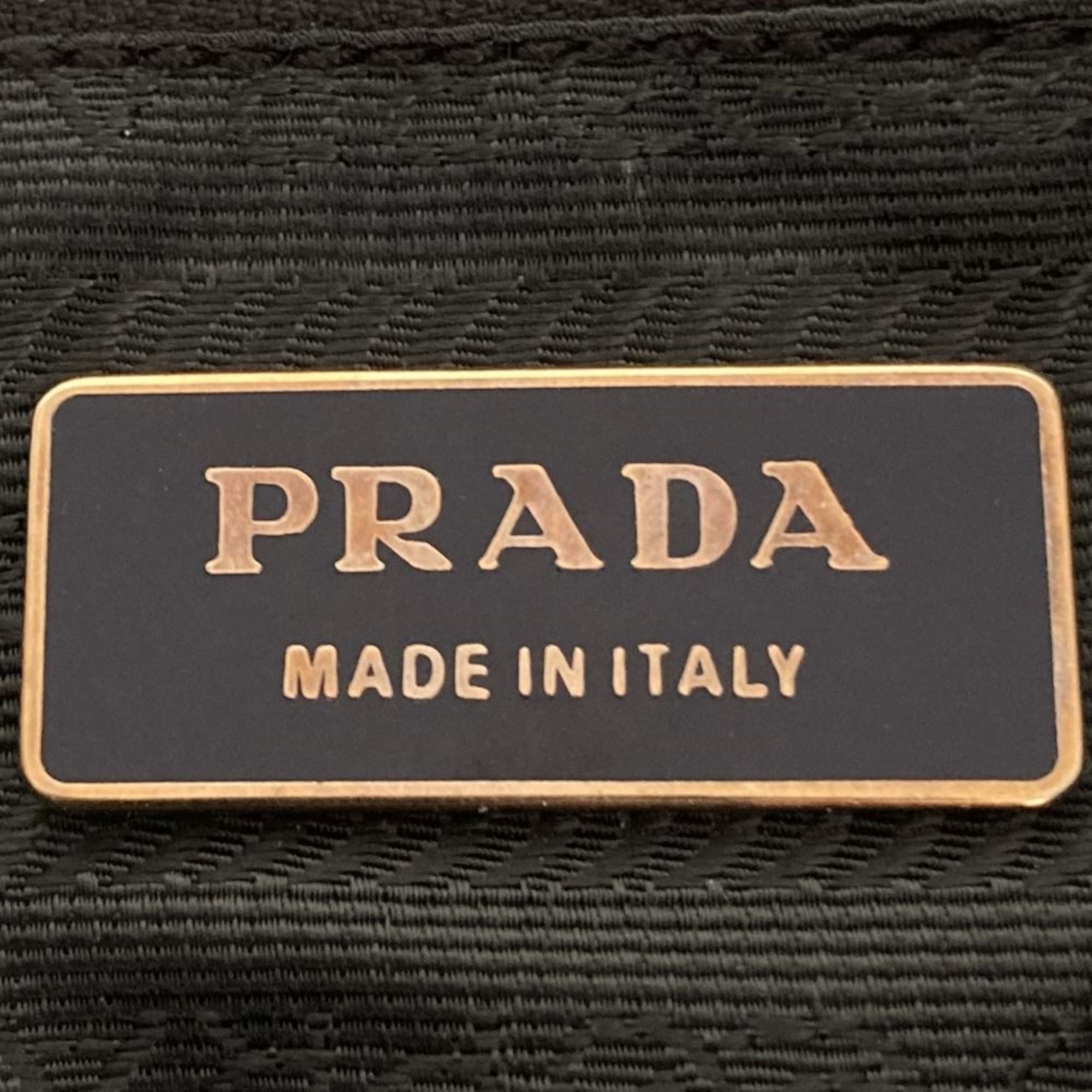 Prada handbag, crochet, yellow nylon, triangle, for women, PRADA