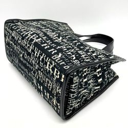 BURBERRY T-04-01 Handbag Black Canvas Pattern Women's Fashion