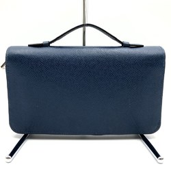 Louis Vuitton M44276 Taiga Zippy XL Round Zip Long Wallet Blue LOUIS VUITTON