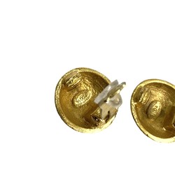 CHANEL 95A Coco Mark Motif Earrings Ear Cuff Gold 29372