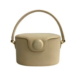 GIVENCHY 4G embossed calf leather handbag vanity bag ivory 91316