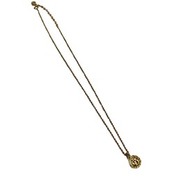 Christian Dior CD motif necklace pendant gold 26704