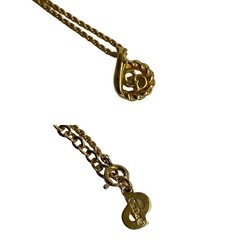 Christian Dior CD motif necklace pendant gold 26704