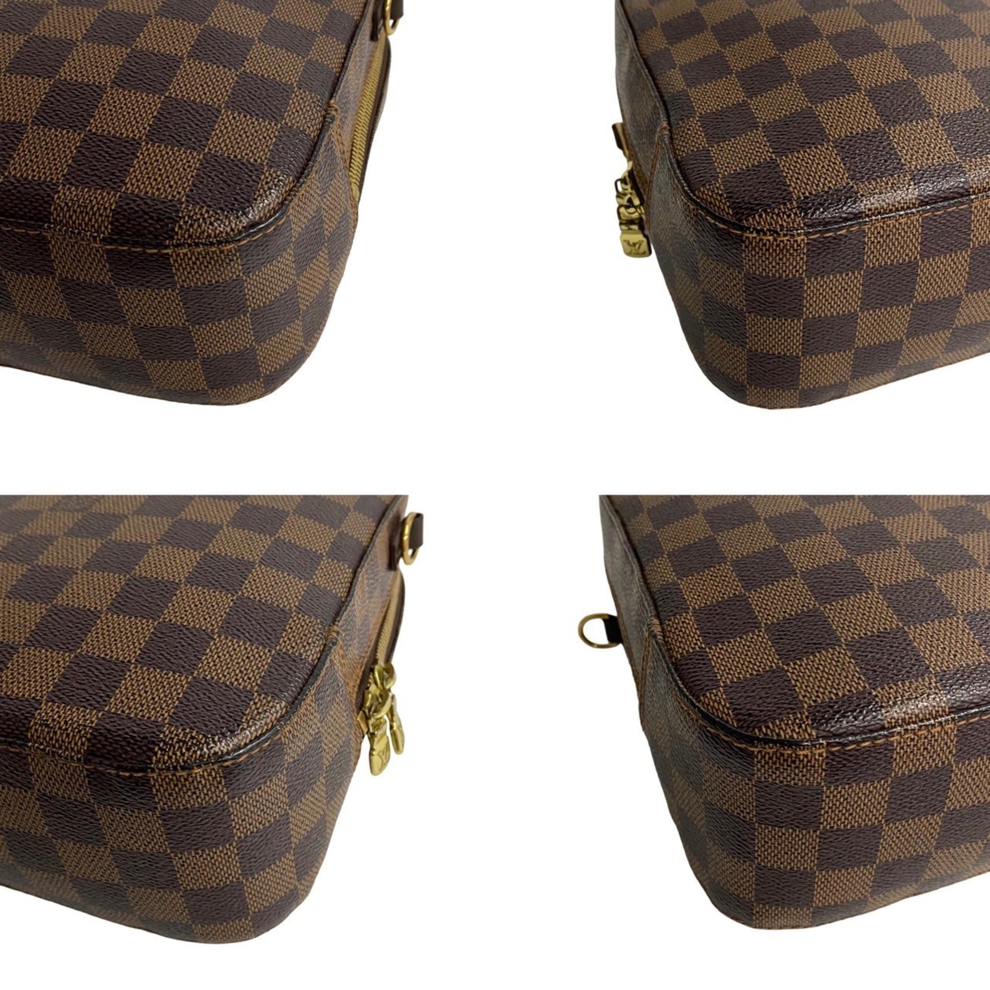 LOUIS VUITTON Louis Vuitton SP Order Spontini Damier Leather 2way Handbag Shoulder Bag Brown 27695
