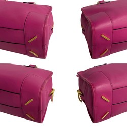 LOEWE Amazona 28 Leather 2way Handbag Boston Bag Shoulder Pink 62290