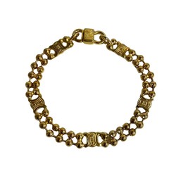 CELINE Triomphe motif chain bracelet bangle 20943