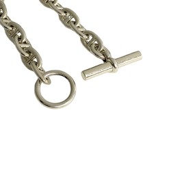 HERMES Chaine d'Ancre MM 15 links Silver 925 Chain Bracelet Bangle Women's Men's 22798