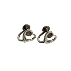 TIFFANY&Co. Tiffany Heart Silver 925 Earrings Ear Cuffs for Women 29792