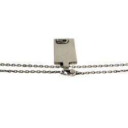 GUCCI G motif silver 925 chain necklace pendant for women and men, 29380