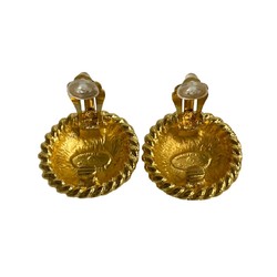 CHANEL Coco Mark Motif Earrings for Women, Gold, 48454
