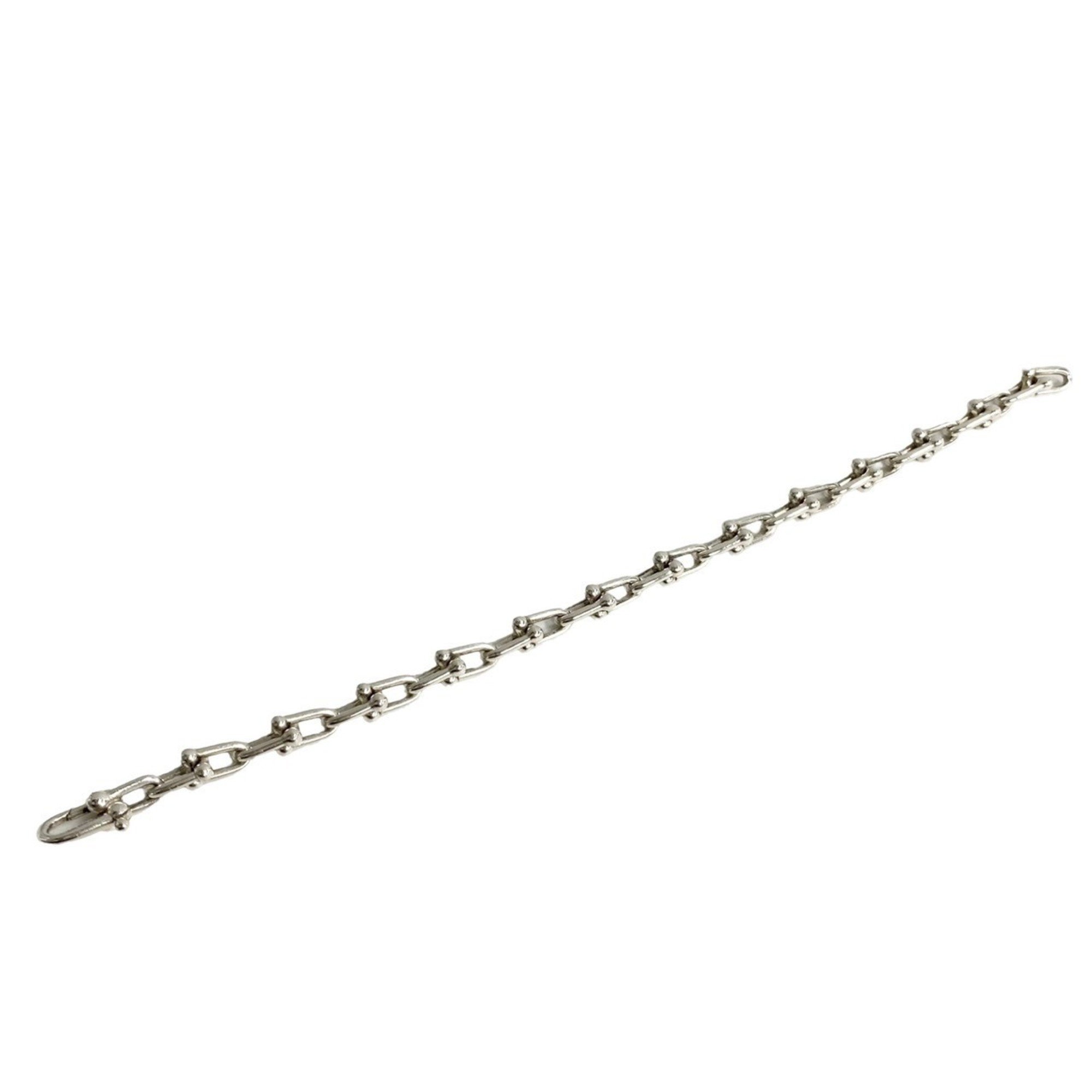 TIFFANY&Co. Tiffany Hardware Small Link Silver 925 Chain Bracelet Bangle 60438