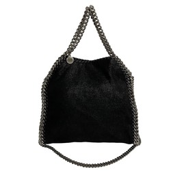 Stella McCartney Falabella Leather 2way Chain Handbag Shoulder Bag Black 86406