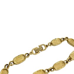 Christian Dior CD metal chain bracelet bangle gold ladies 32889