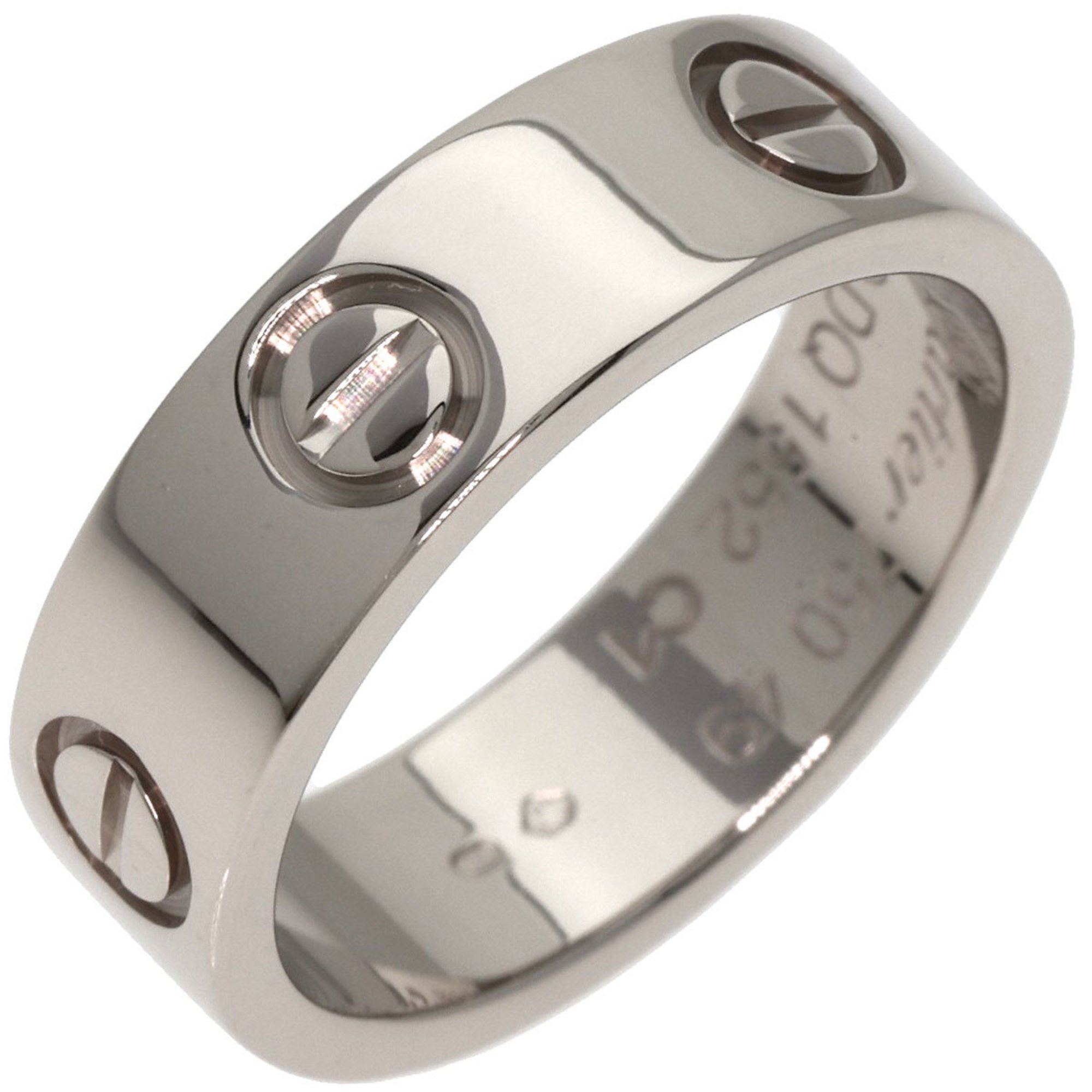 Cartier Love Ring #49 Ring, K18 White Gold, Women's CARTIER