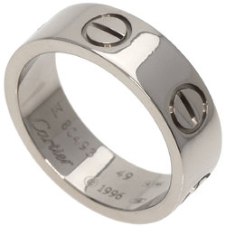 Cartier Love Ring #49 Ring, K18 White Gold, Women's CARTIER